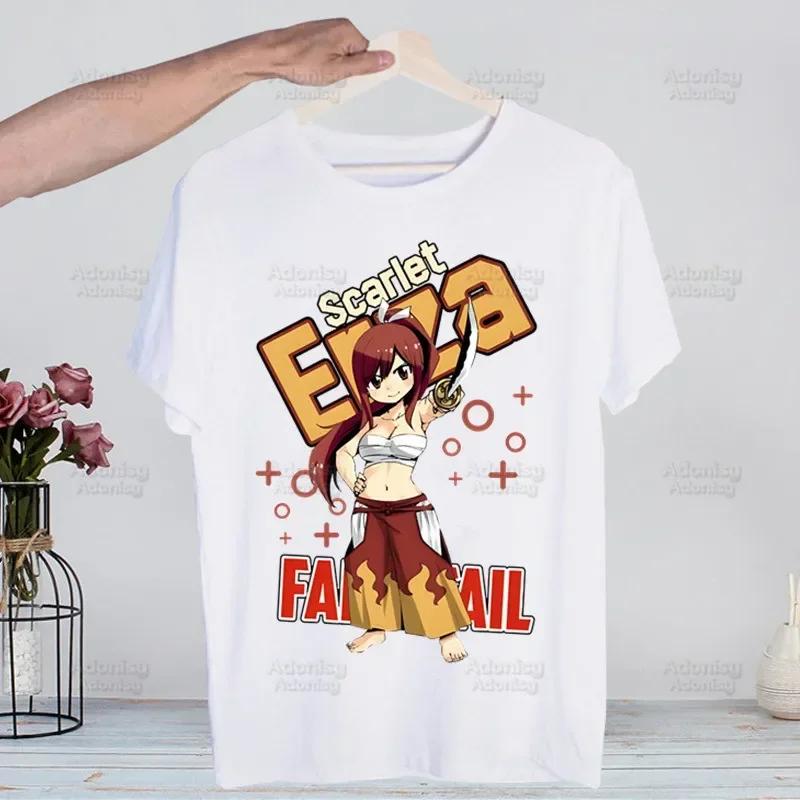Anime Fairy Tail Natsu Dragneel Lucy T-shirts Summer Men/Women Hip Hop Funny Tshirt Streetwear T Shirt Short Sleeve Tee Top