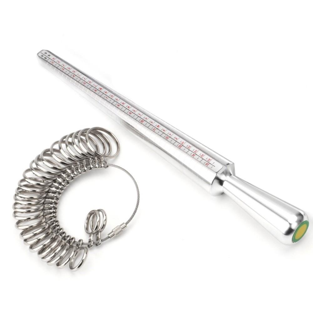 Accurate Measurement Ring Measurement Tool Finger Ring Gauge Kit Jewelry Sizing Measuring