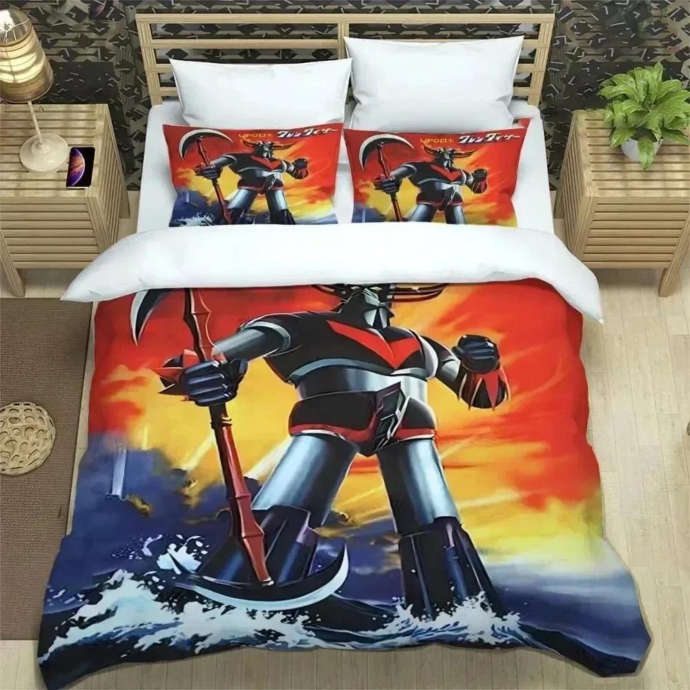Ufo Robo Grendizer Goldorak Удобное одеяло Пододеяльник Наволочка Комплект постельного белья Украшение детской спальни Домашний текстиль