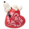 JIM SHORE Snoopy Laying On Heart 6014345
