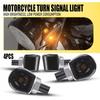 Для YMHa Kawasaki Мотоцикла Черный Янтарный Светодиодные Поворотники Сигналы Свет 4X