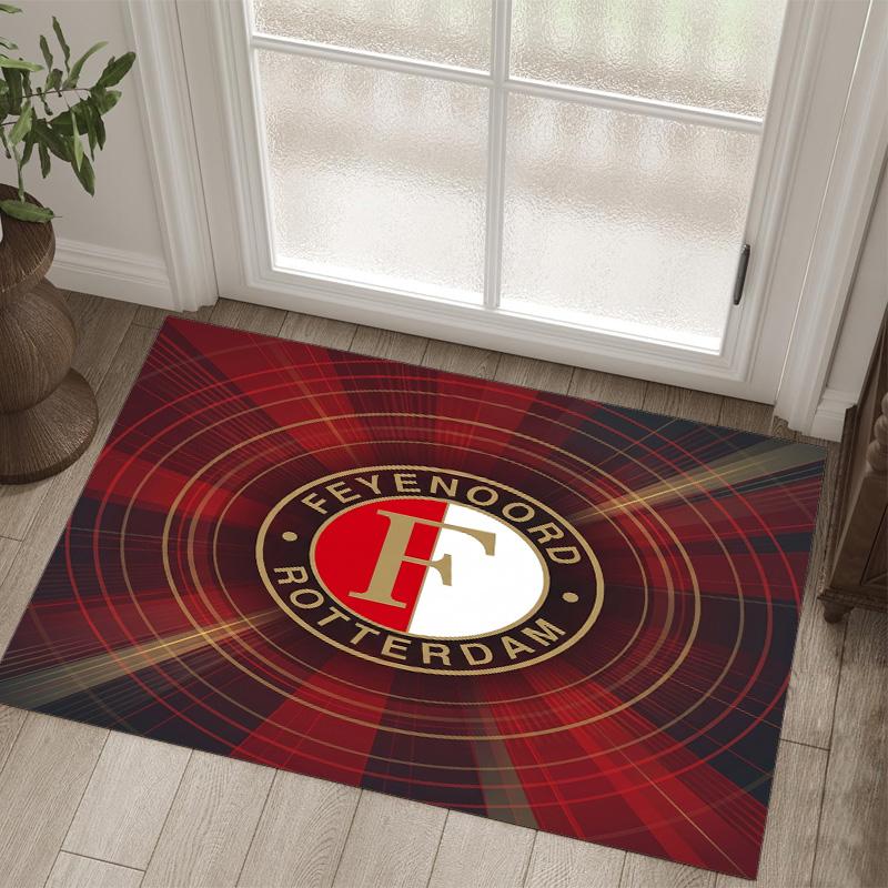 Feyenoord Design Crystal Velvet Carpet Cozy Non?Slip Printed Rug For Bedroom Living Room Entrance
