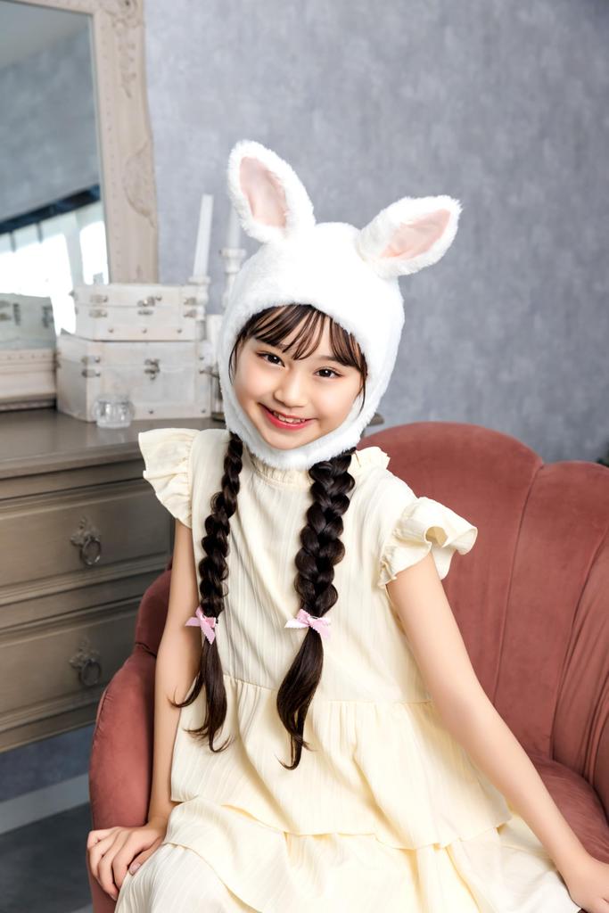 Clearstone Cosplay Halloween Fluffy White Headgear, Bunny, Kids,