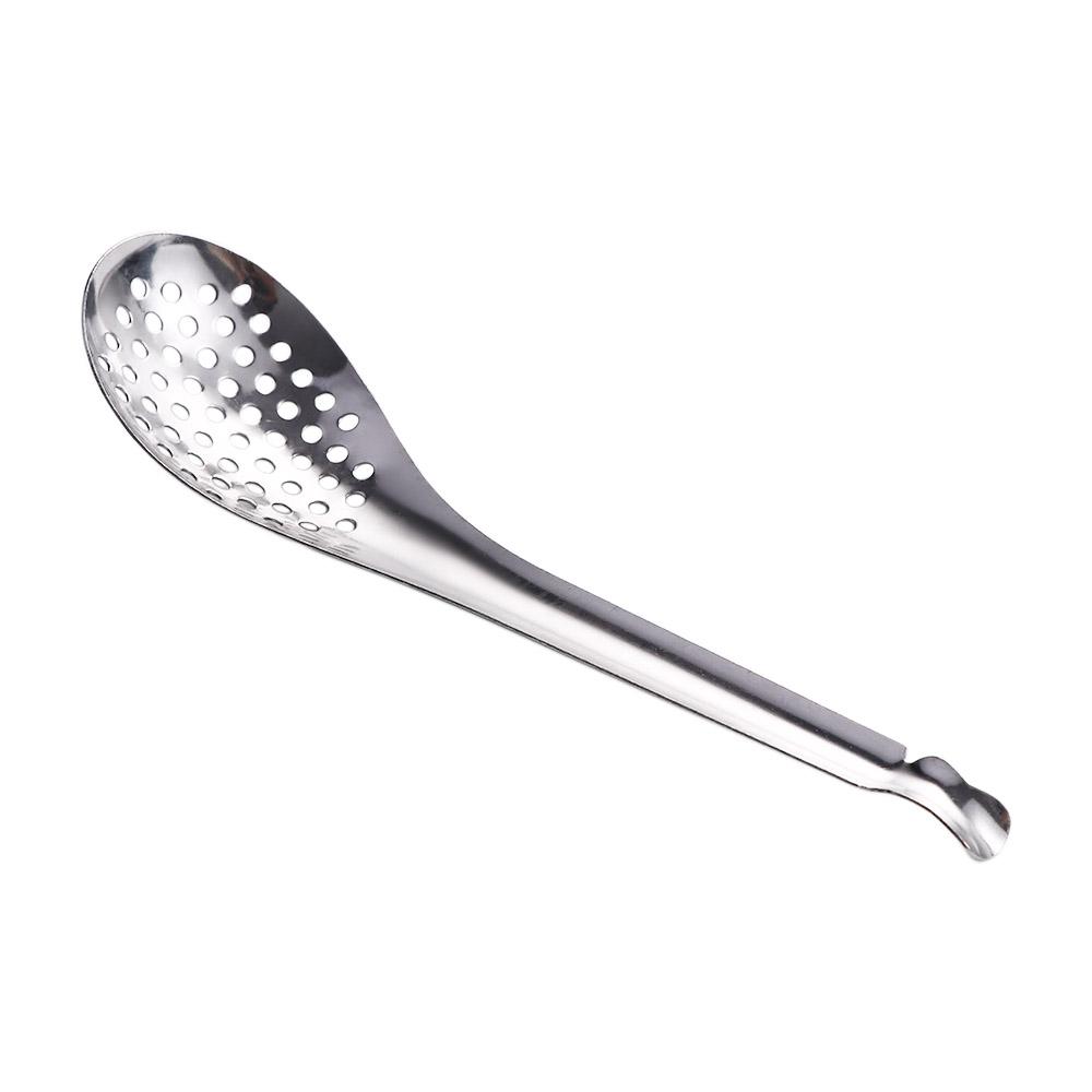 Stainless Steel Cooking Dinner Strainer Slotted Spoon Kitchen Tool Caviar Spoon Kitchen Gadgets
