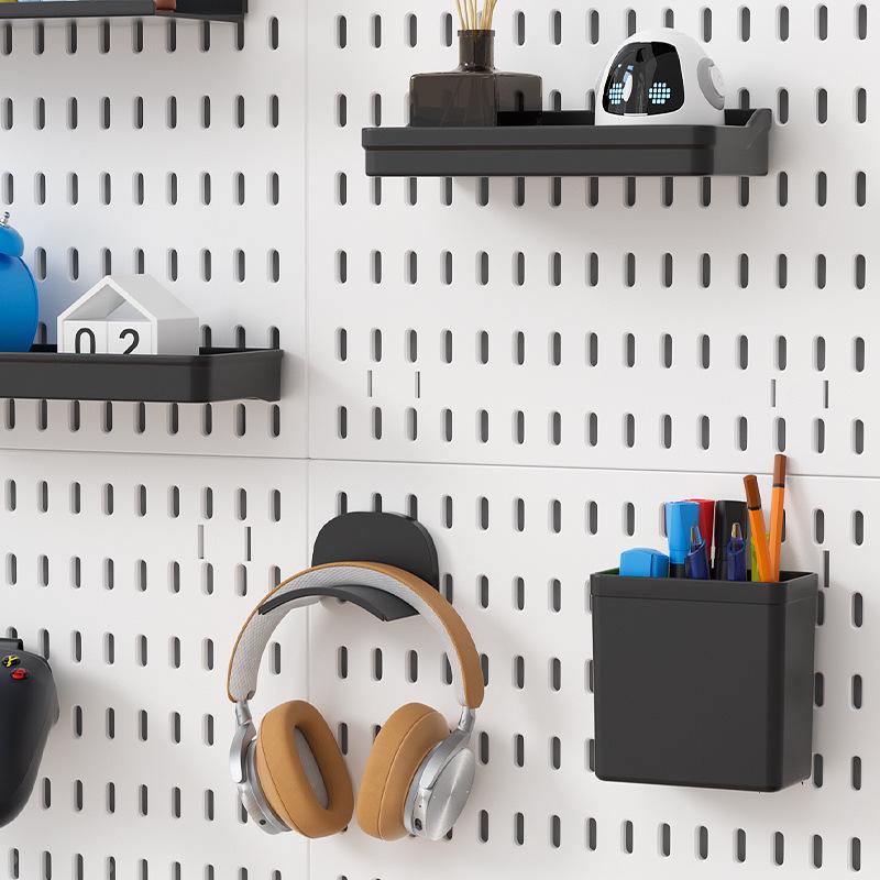 Pegboard Accessories: Small Hooks, Baskets, and Shelves for Kitchen, Bathroom, and Study Room