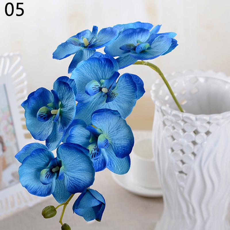 Красивые товары для вечеринок Моделирование Искусственные цветы Пластиковые украшения дома Орхидеи Растения 1 шт.