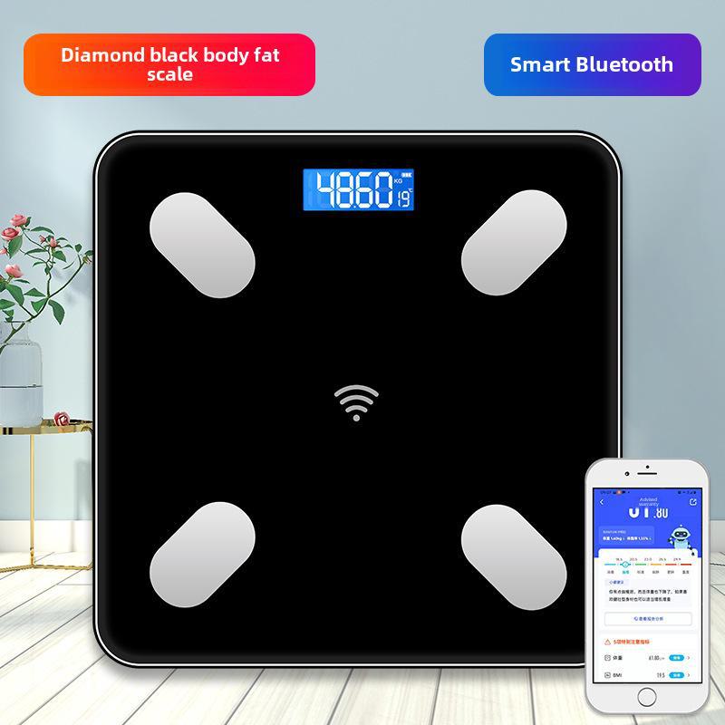 Перезаряжаемые Bluetooth-весы для измерения жира в организме: Точное электронное взвешивание для взрослых в домашних условиях