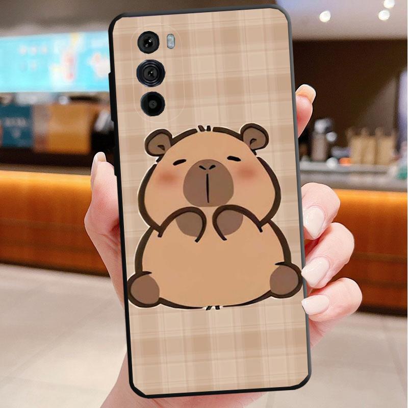 Милый чехол для телефона с капибарой для Motorola Edge 50 40 Pro 50 40 30 Ultra Neo Fusion Moto G Play G Stylus G Power G 5G