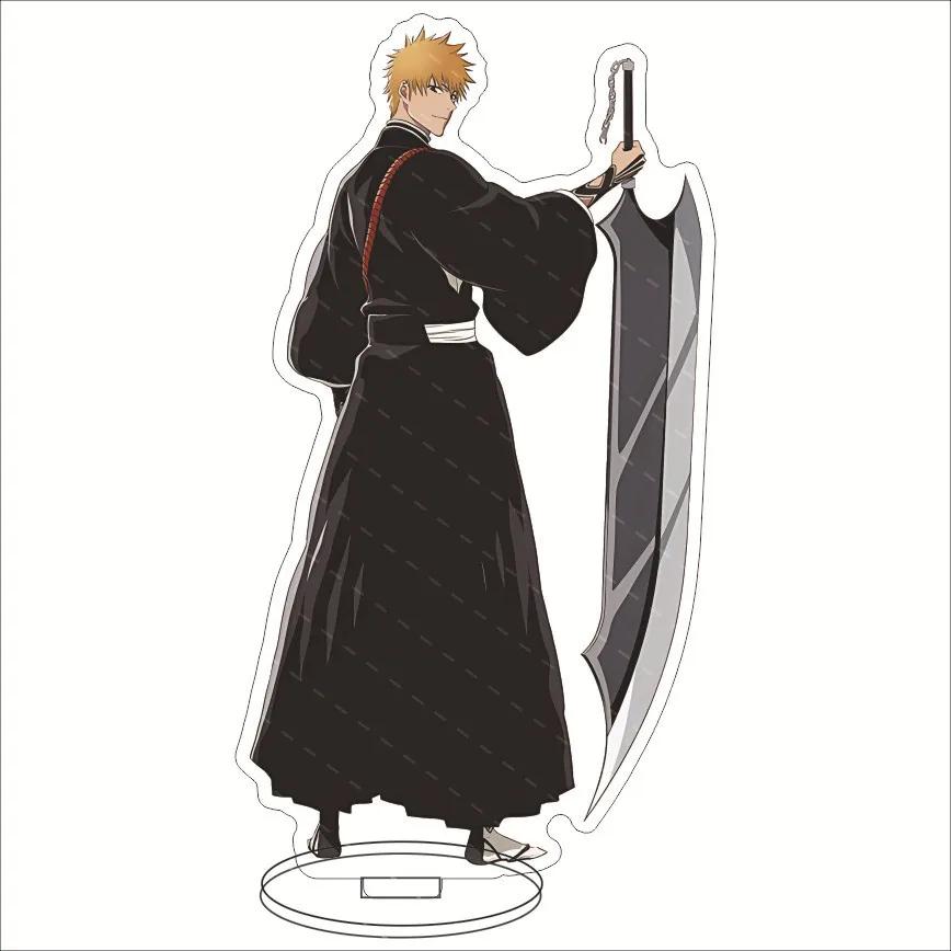 Аниме BLEACH Акриловые Декоративные Поделки Игрушка 15 см Ичиго Куросаки Айзен Сосуке Коллекционные Фигурки Настольное Украшение Дома