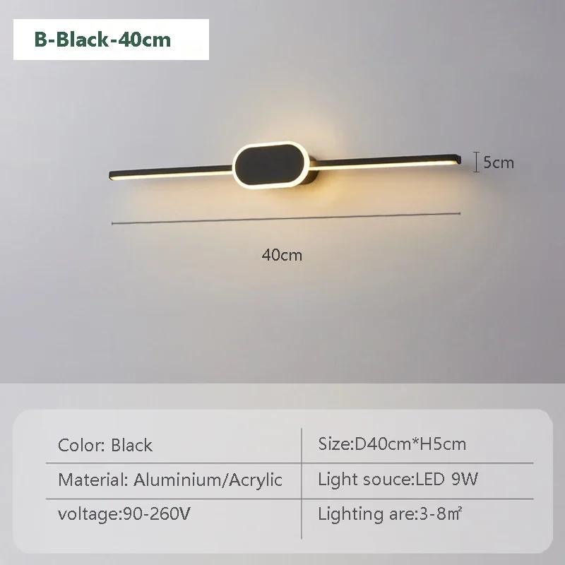 Современный светодиодный настенный светильник, зеркало, декоративная длинная полоса света, круглое квадратное основание, золотые настенные бра для туалета, душа, освещения отеля