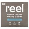 Premium Natural Wood Toilet Paper, 4 Mega Roll