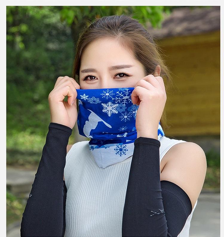 2020 Hot New Women Fashion Print Sport Elastic Headwraps Hair Band Cycling Face Scarf 3pcs-Random