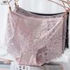 Women's Sexy Lace Embroidered Briefs Mid-low Waist Breathable Underwear Healthy Cotton Crotch Women's Panties