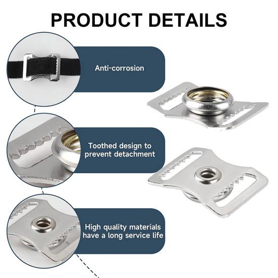 10 шт. пряжки для спортивных шлемов из нержавеющей стали, ремешок для подбородка, застежка-молния для футбольных, бейсбольных, хоккейных шлемов, аксессуары для ремонта