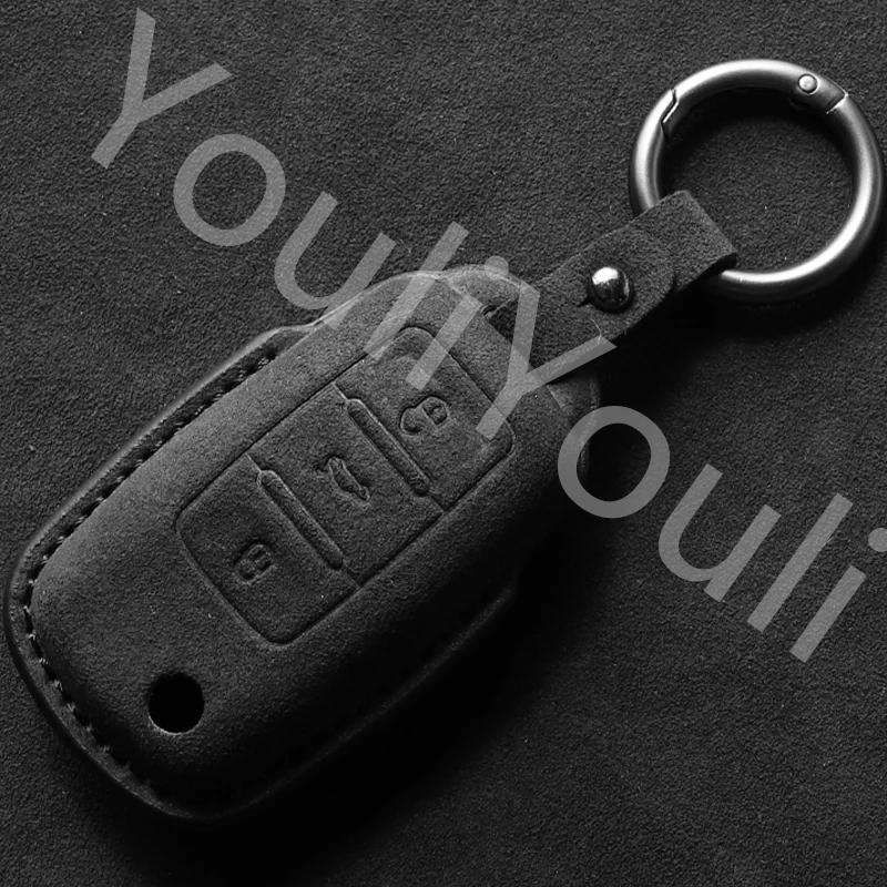 Leather Car Key Case for VW Volkswagen Golf 8 MK8 ID.3 ID.4 Cupra Skoda Octavia A8 SEAT Leon MK4 2020 2025 Formentor Accessories