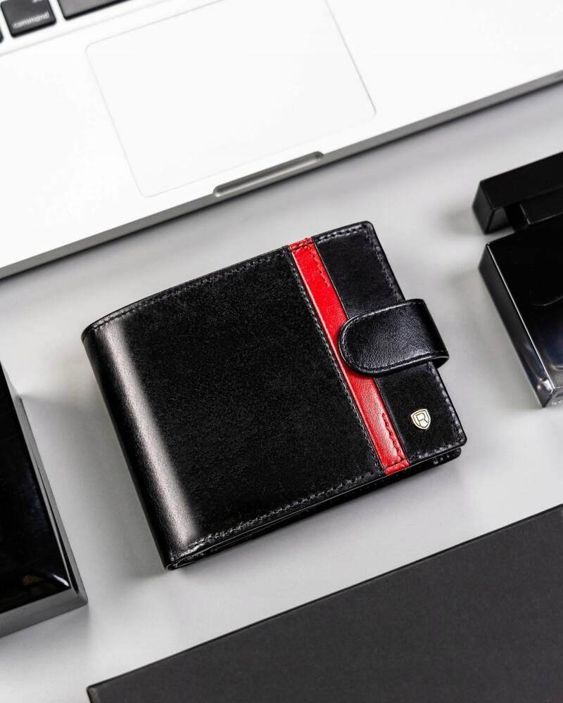 Large men's wallet made of natural leather - Rovicky