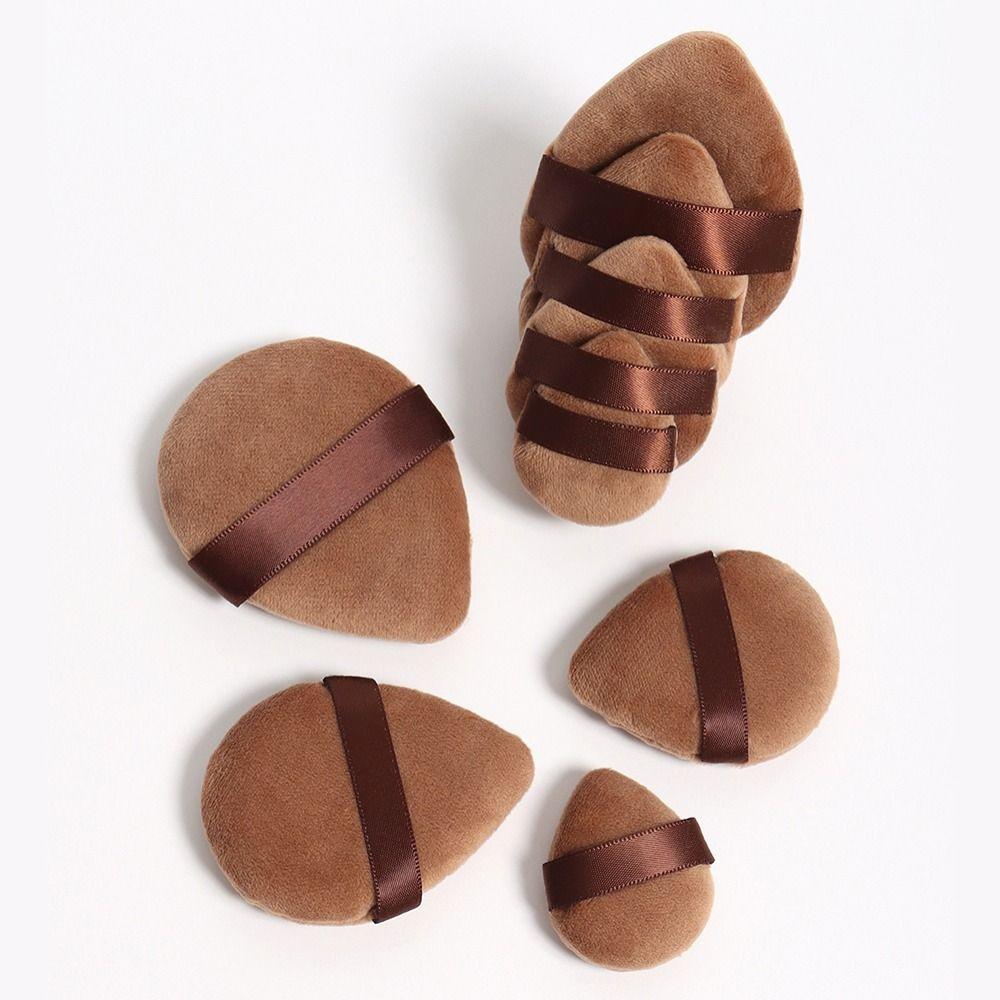 Professional Velvet Cosmetic Powder Puff S/M/L Thumb Air Cushion Puff Mini Finger Puff Face