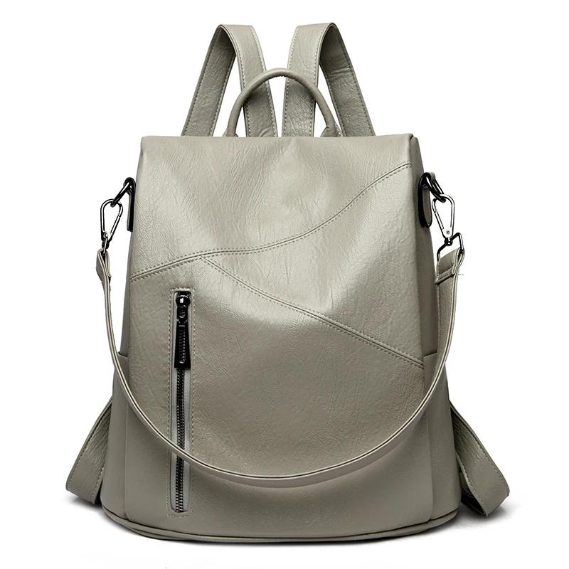 Solid Flap Feminine Pocket Backpacks High-quality Bags Large Capacity Internal Compartment Softback Hasp Fashion