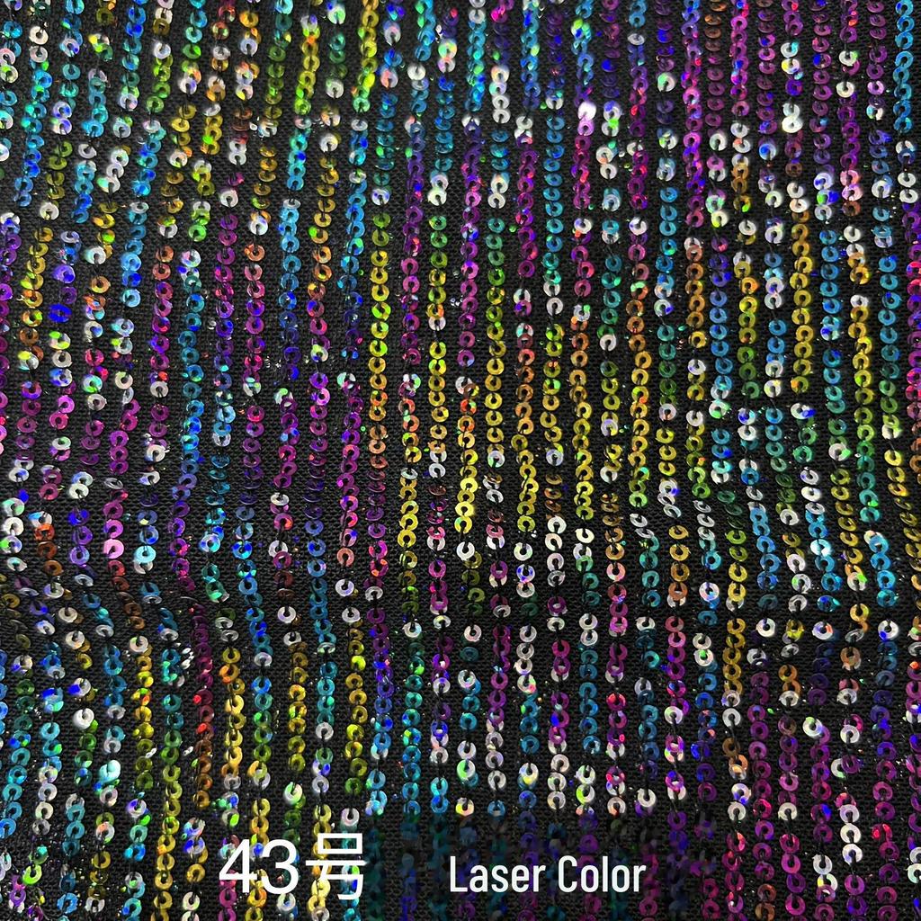3mm Stripe Sequin Embroidery Mesh Fabric for Dress or Costume