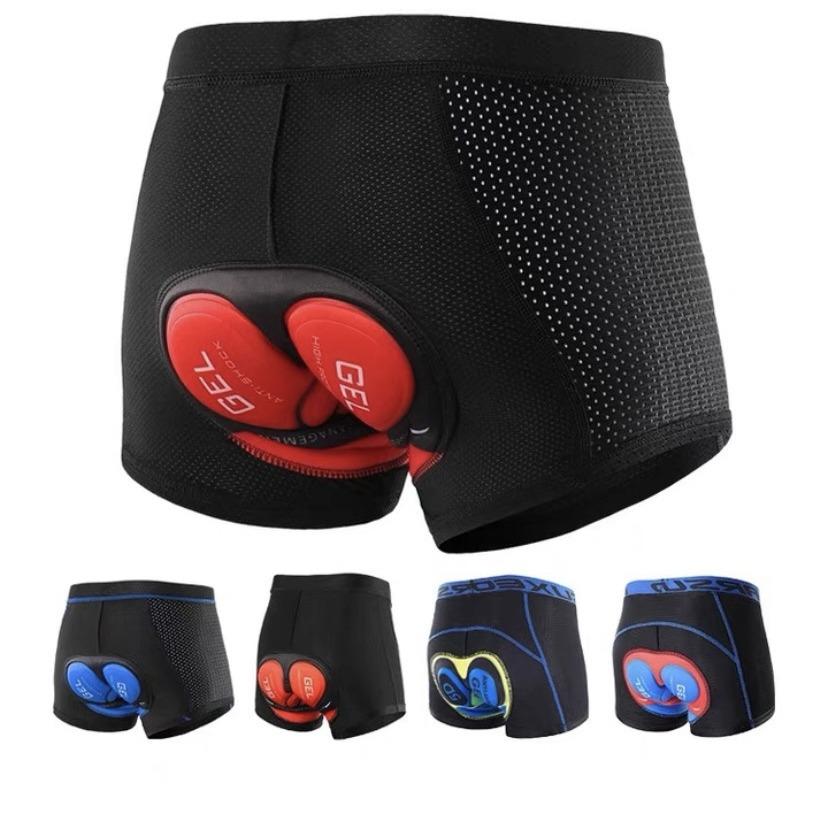 Унисекс амортизирующее велосипедное нижнее белье с силиконовой подушкой для горного и шоссейного велосипеда