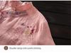 Летняя женская рубашка в национальном стиле с вышивкой из хлопка и льна с коротким рукавом в стиле ретро