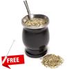 Double - Wall Stainless Steel Mate Tea Cup and Bombilla Set, Yerba Mate Gourd (Cup) With One Bombilla Included