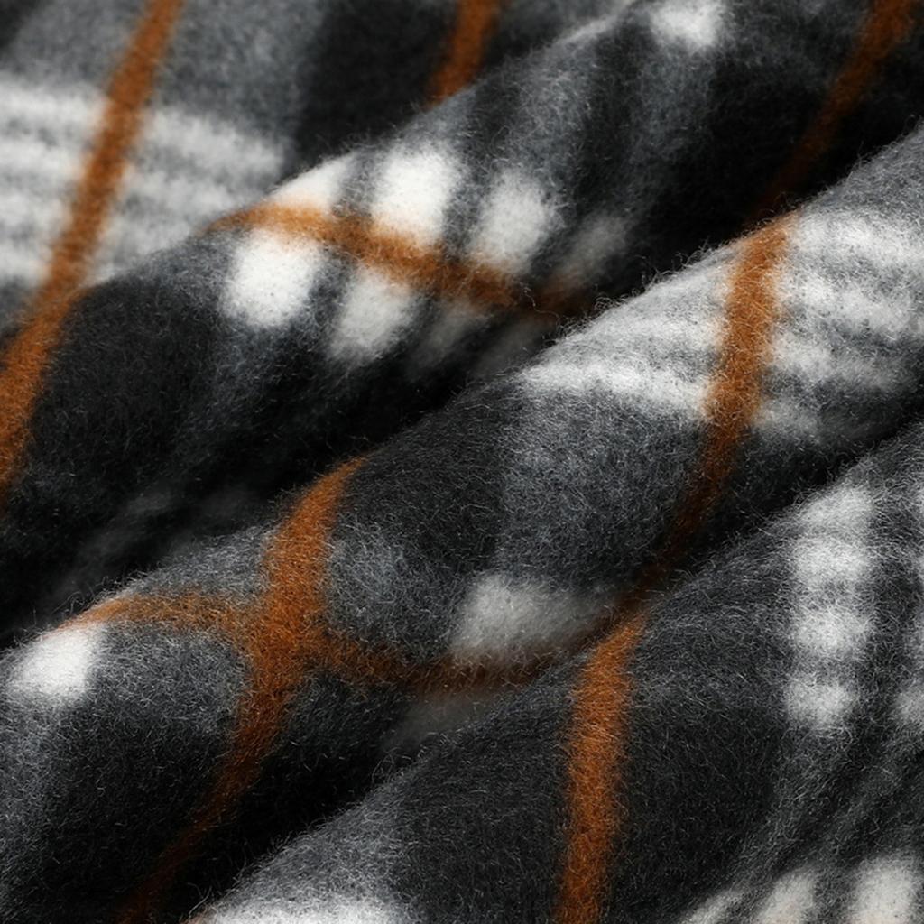 Мужской плюшевый пуловер с длинным рукавом, вязаный свитер на молнии до середины, мужской теплый свитер