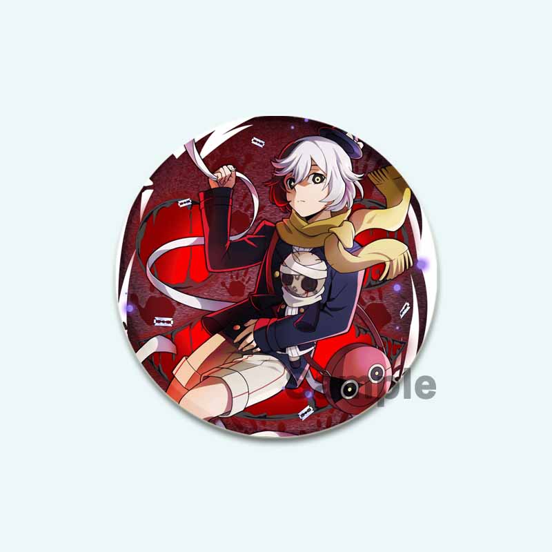 32/44/58 мм мультфильм бродячие собаки Банго HD печать брошь аниме значок вооруженное детективное агентство Дадзай Осаму круглая витрина броши булавка на лацкан ювелирные изделия