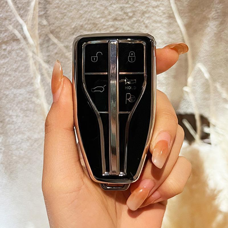 Высококачественный защитный чехол с милым брелоком для ключа Hongqi HS5/HS7 – Унисекс чехол-брелок