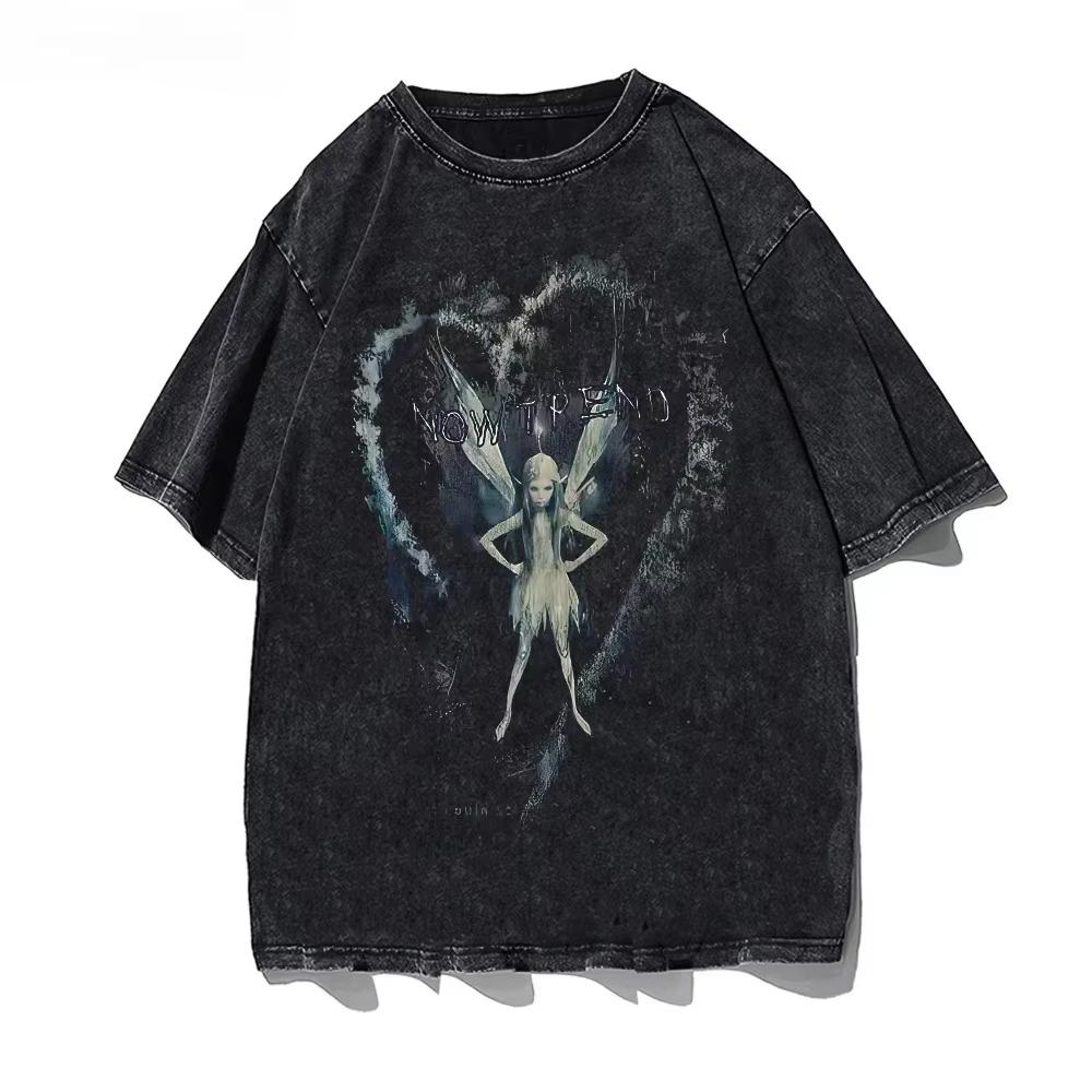 Мужская и женская футболка из хлопка оверсайз свободного кроя с круглым вырезом, модная новинка летних футболок