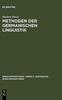 Книга Methoden Der Germanischen Linguistik : 1
