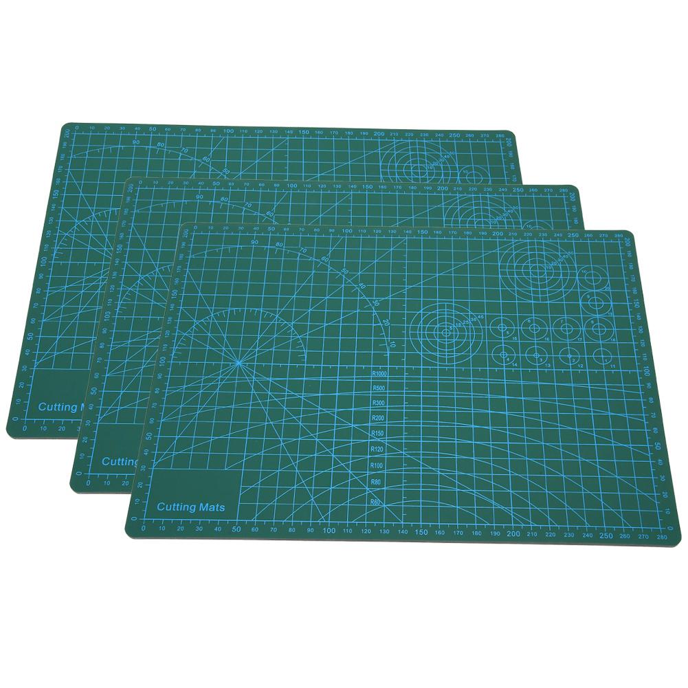 3Pcs Cutting Mats A4 Model Paper Scale Board Rubber Stamp Engraving Pad Replacement Accessories