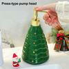 Рождественский дозатор для мыла, многоразовый, герметичный, декоративный флакон с помпой, праздничный рождественский дозатор для жидкого мыла в виде елки