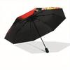 1pc Cars Lightning McQueen Character Umbrella - Auto Open Close Portable Folding Design, 8-Rib Iron Frame Outdoor Umbrella, Ideal Gift for F