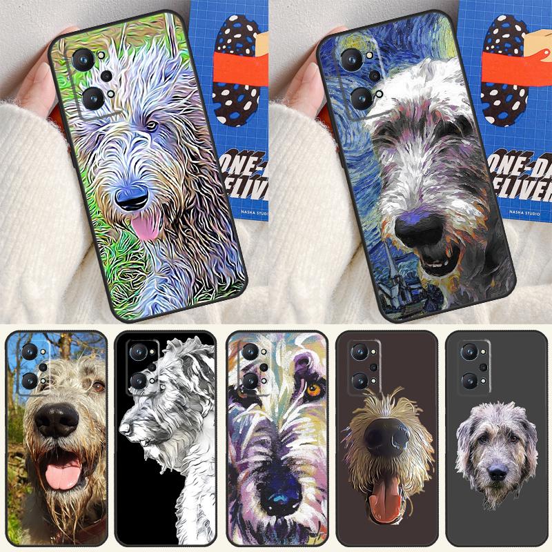 Irish Wolfhound Dog For Realme C55 C67 C61 C75 C53 C51 C21Y C25S GT 6 6T 5 GT7 Pro 10 11 12 13 14 Pro Plus Case