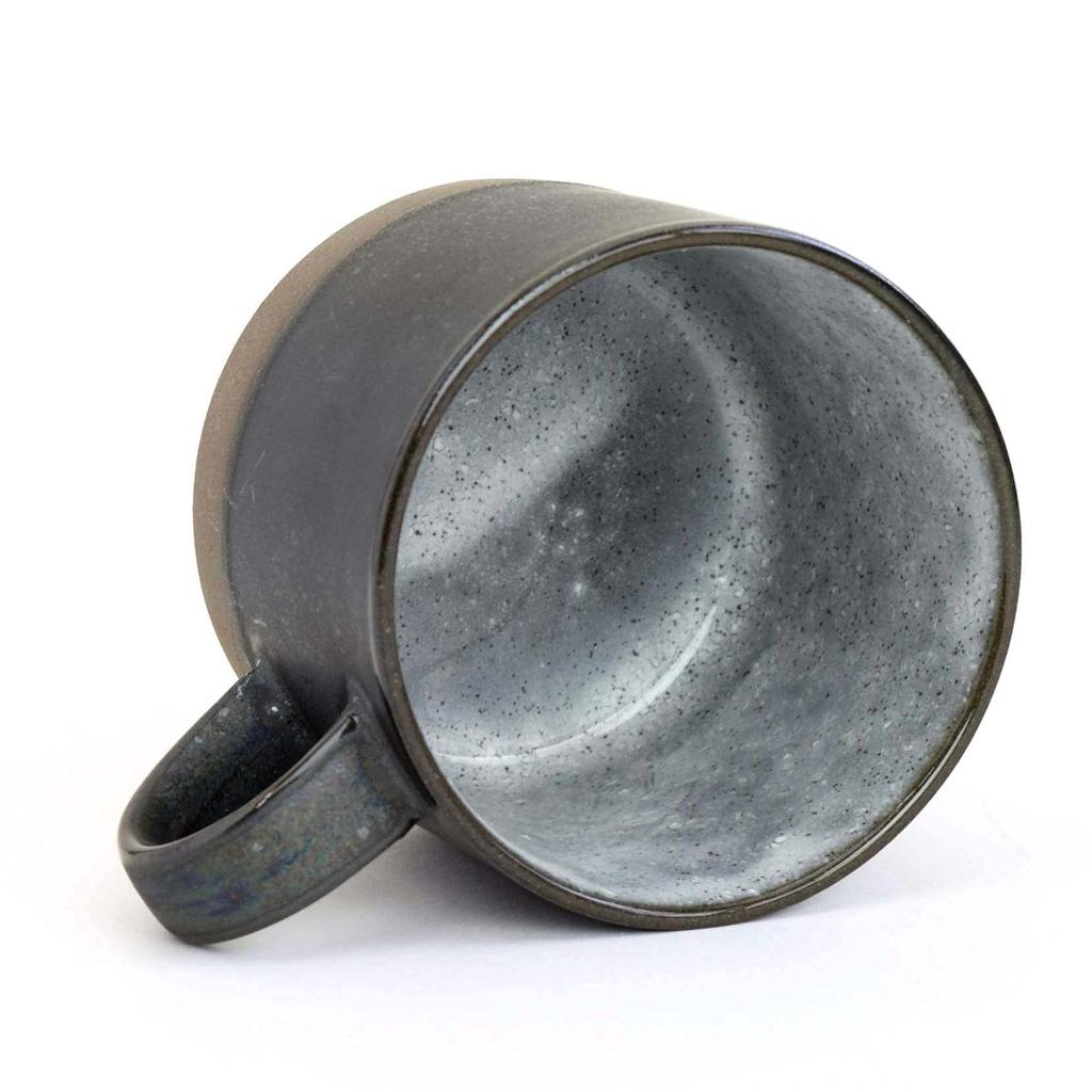 Tatara Mino Ware Mug, Gray, Japanese Tableware, Dishwasher and Microwave Safe, Perfect for Japanese Cafes and Home Use, Ceramic, Made in Japan,