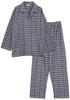 Kaituck Family Pajama Made In Long Cotton Brushed Check Winter Men's Shirt, Japan, Sleeve, 100% Flannel, Fleece, Pattern, Spring, Autumn, (Size L,