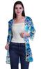 Moomaya Printed Georgette Beach Clothes For Women Short Shrug Cover Up