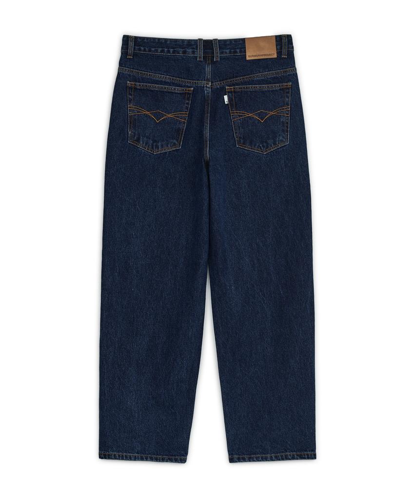 SUNBURNPROJECT Wide Baggy Denim Pants, Blue