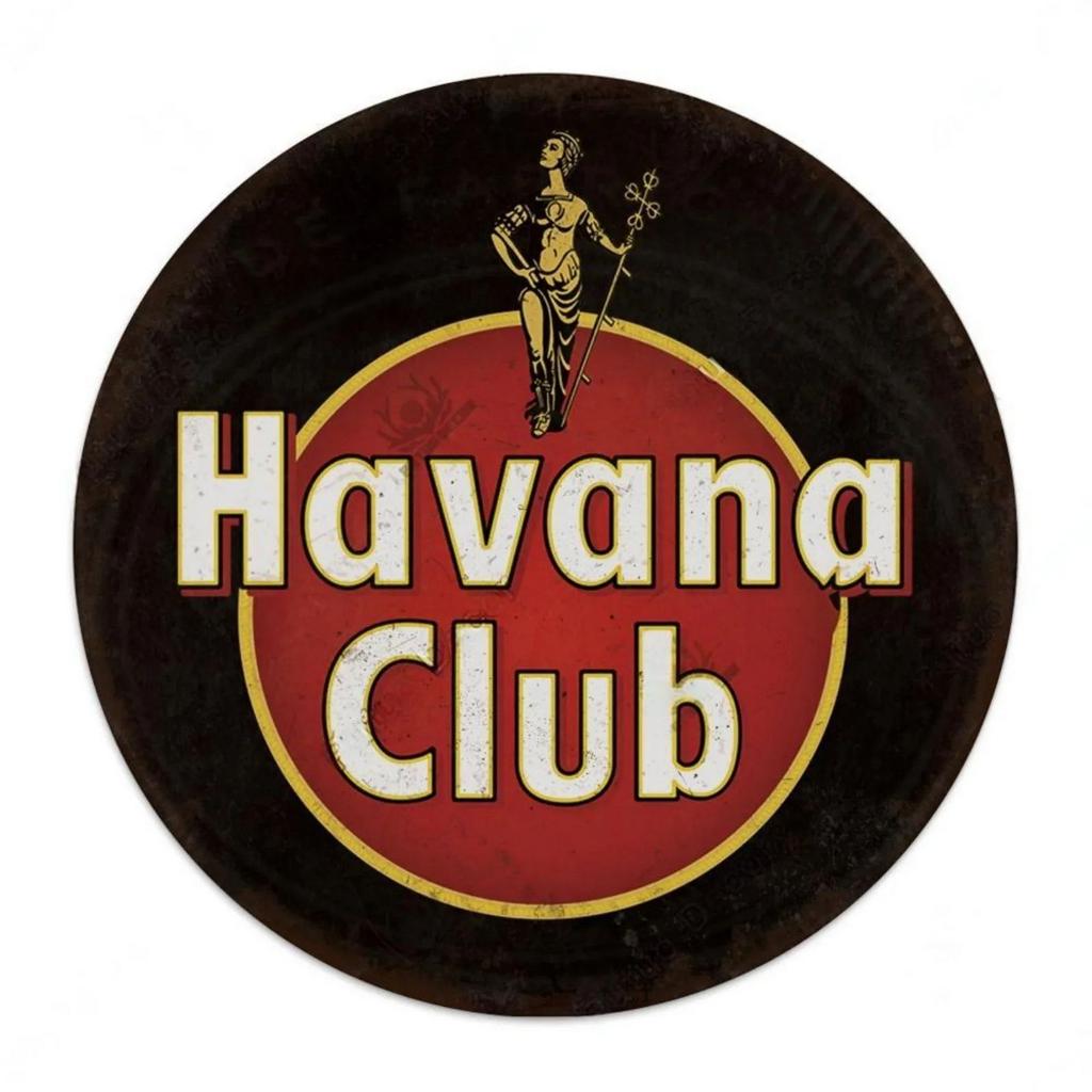 Vintage Retro Beer Rum Brand Round Tin Sign Set Classic Alcoholic Beverage Wall Decor for Bar Pub Man Cave Kitchen Home Beer