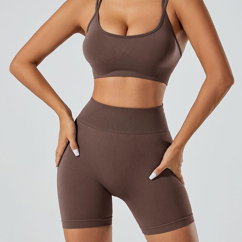 Seamless High Waist Sports Bra And Yoga Pants Set For Women With Breathable Quick Dry Fabric