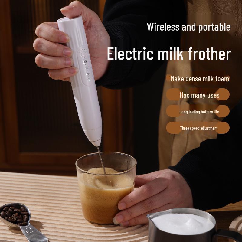 Новый электрический вспениватель молока из нержавеющей стали и портативный миксер