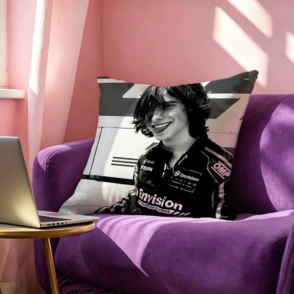 Aidan Gallagher Square DoubleSided printed Pillow Case Bedroom Bedside Pillow Sofa Cushion Cover
