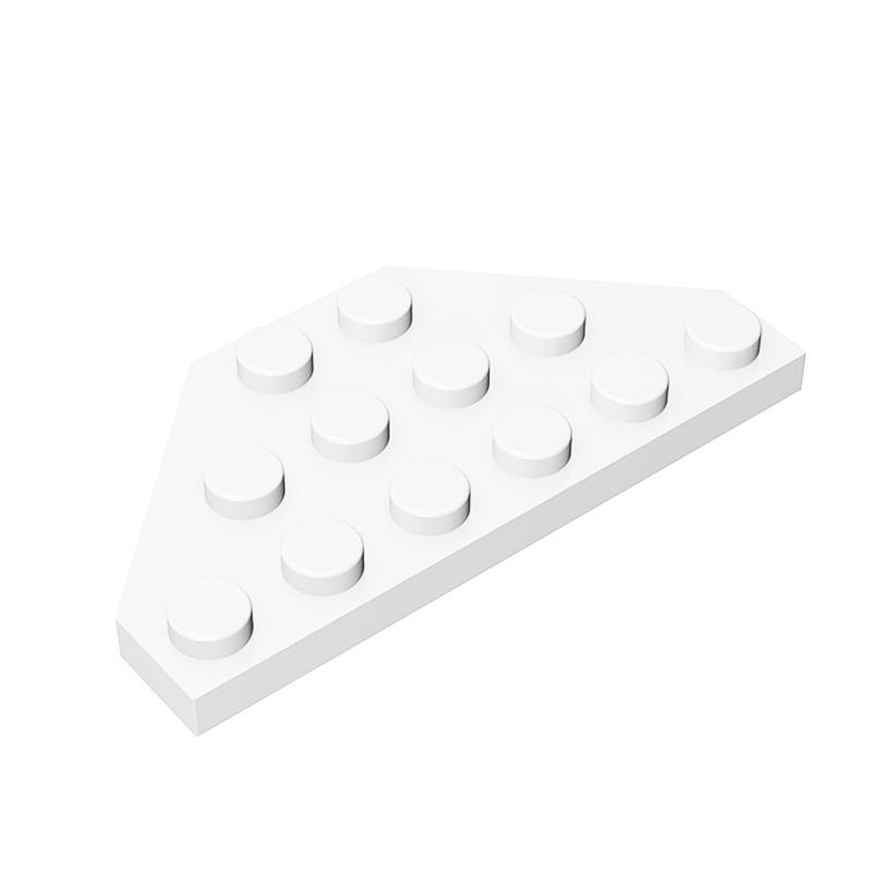 MOC 10 ШТ. 2419 3x6 Клиновидная пластина Строительные блоки 3x6 Срезанные углы 43127 Кирпичи Частичный пазл Сборные игрушки Детский подарок на день рождения