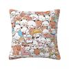 Милая Наволочка Bubu Dudu Кавайная Наволочка Квадратный Узор Чехол для Подушки Наволочки для Стула Дивана Домашний Декор