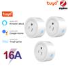 Монитор мощности 20a 16a Tuya Smart Zigbee, розетка для беспроводного управления с таймером энергии, работает с Alexa Google Home