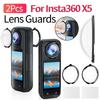 2 шт. Для камеры Insta360 X5 Оптическое стекло Защитная крышка для объектива Защитные стекла для объектива Защитная крышка для объектива Аксессуары