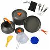 Custom High Quality Camping Supplies for 2/3 Persons Metal Aluminum Portable Outdoor Camping Cookware Kettle Pot Set 4-5L