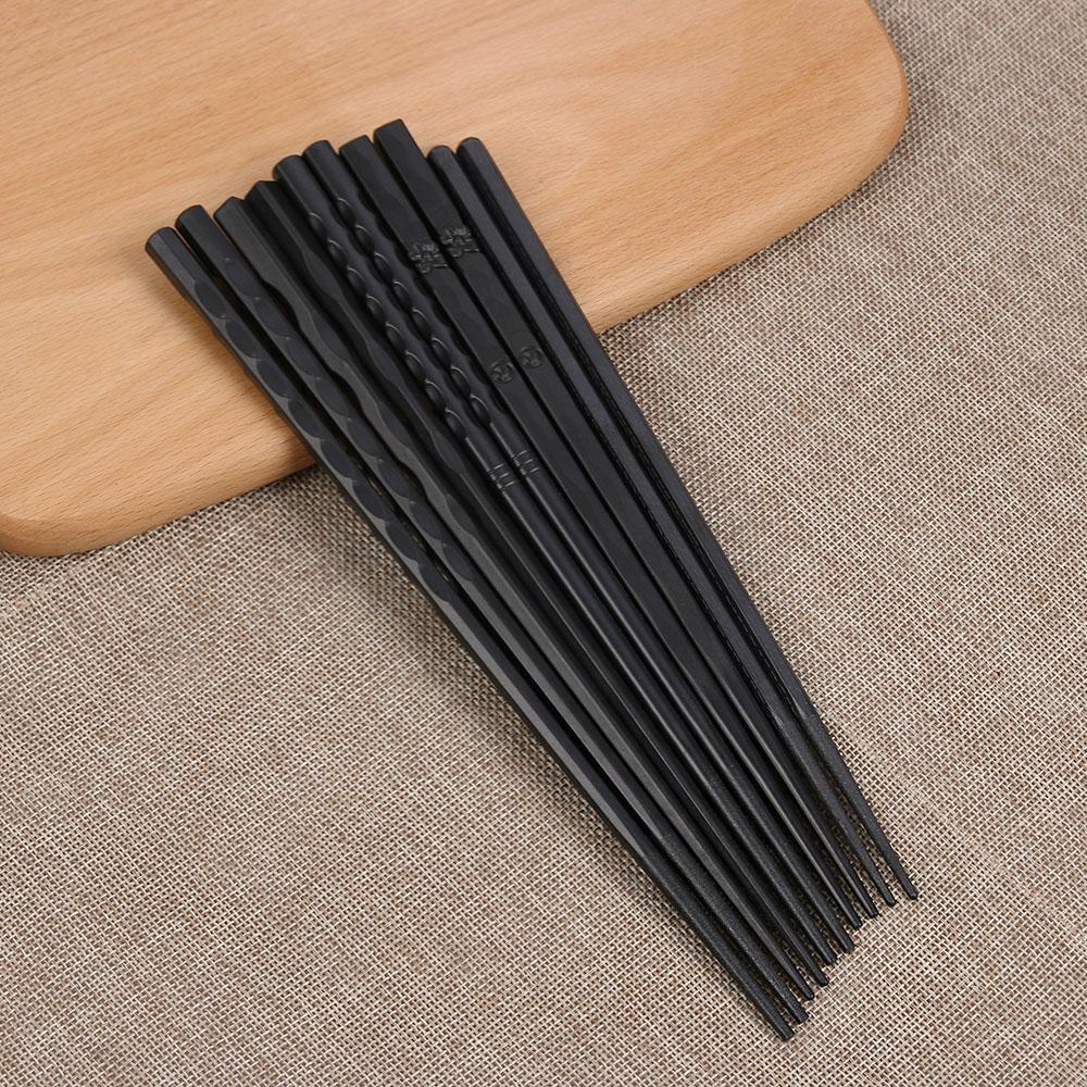 1 пара китайских портативных нескользящих палочек для суши из сплава