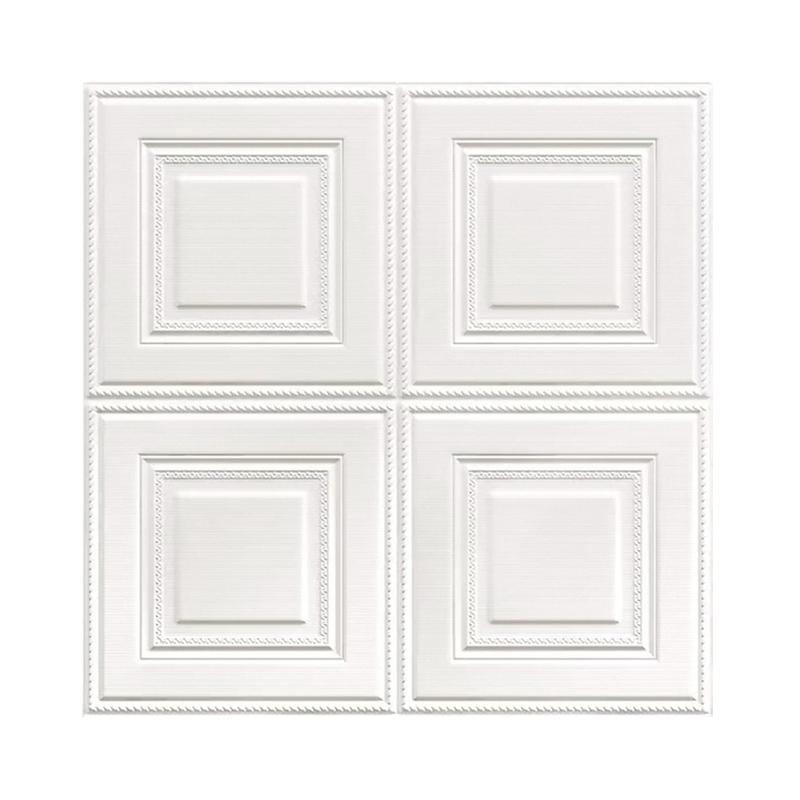 70см*70см 3D Декор для комнаты Теплое украшение Самоклеящиеся наклейки на стену Пена Водонепроницаемые противоударные обои Потолочный фон